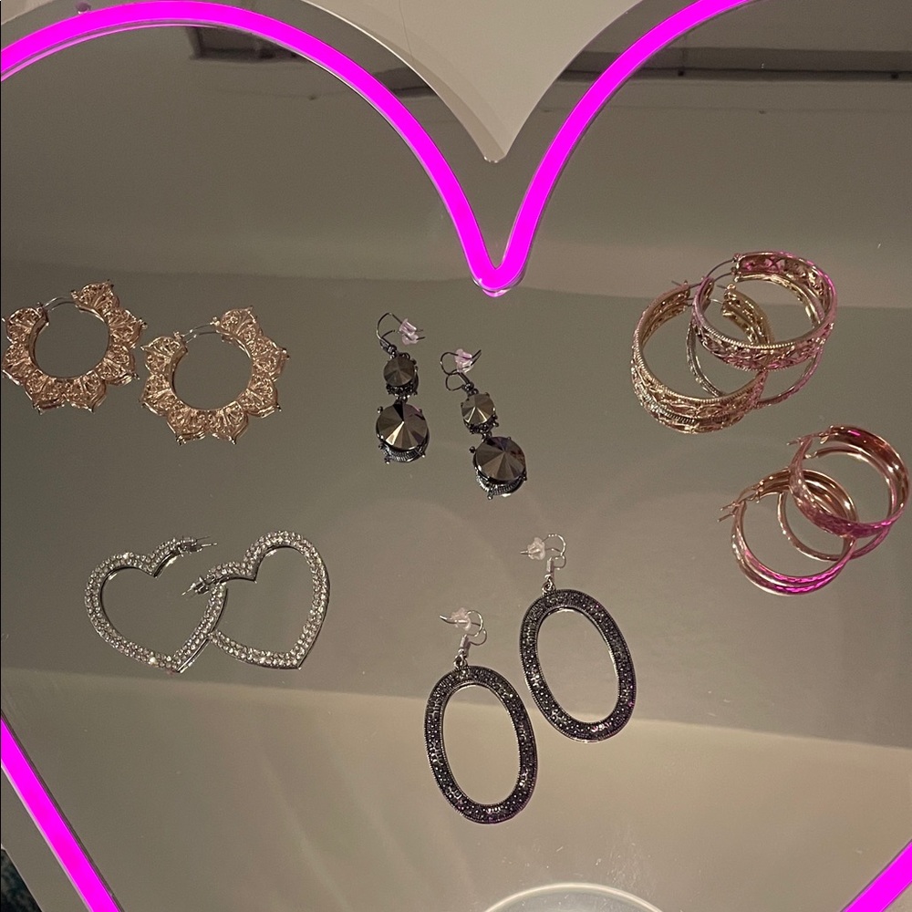 6 Elegant Gold and Silver Hoop Earring Sets! $4 Each Set or Any 2 Sets for $6